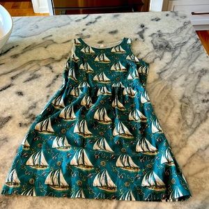Garnet hill 6p teal sailboat sundress